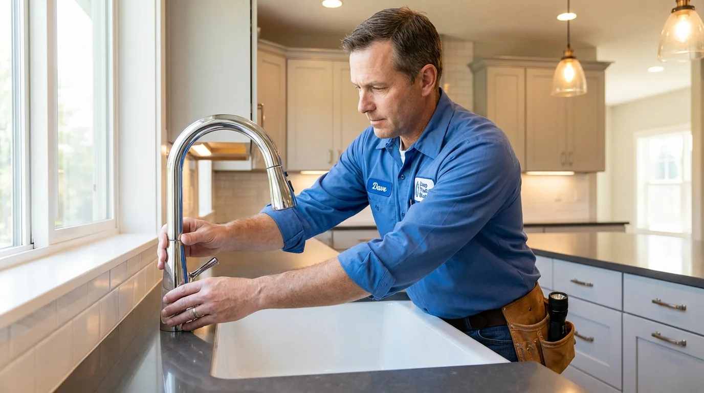 Kitchen faucet installation by Johns Plumbing LLC in Globe